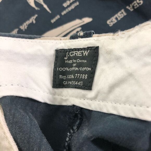 J. Crew Men's Boat Patterned navy blue Stanton Short Size 38 ships nautical sail - Picture 11 of 11